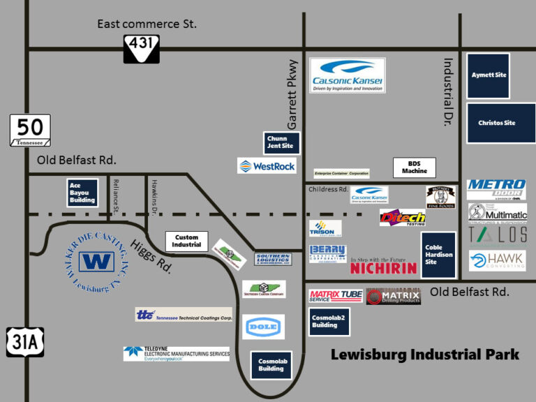 Lewisburg Industrial Park Map